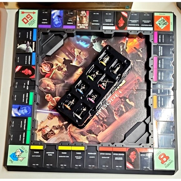 STAR WARS: Episode 1  Monopoly Complete Set   3-D Collectors Edition Excellent - Picture 3 of 16